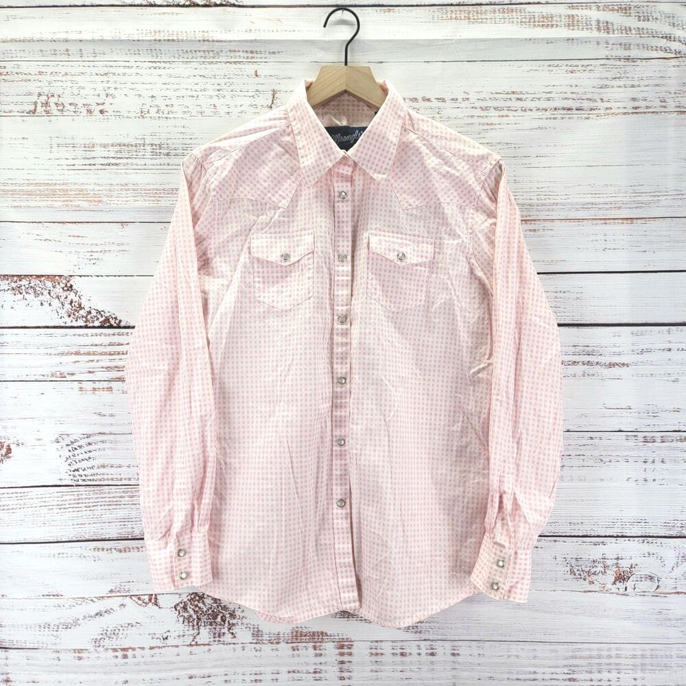 Wrangler Pink Button Down Shirt
